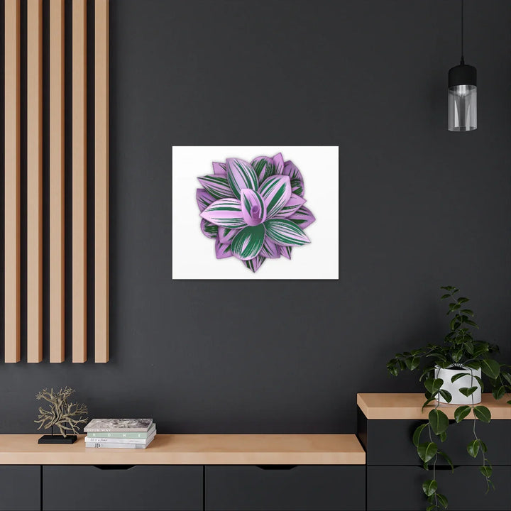 Tradescantia Nanouk Canvas – Botanical Canvas Art Print | Matte Finish Wall Decor - Laura Christine Photography & Design