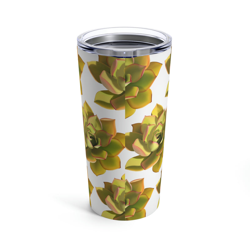 Noble Aeonium Succulent Pattern Tumbler