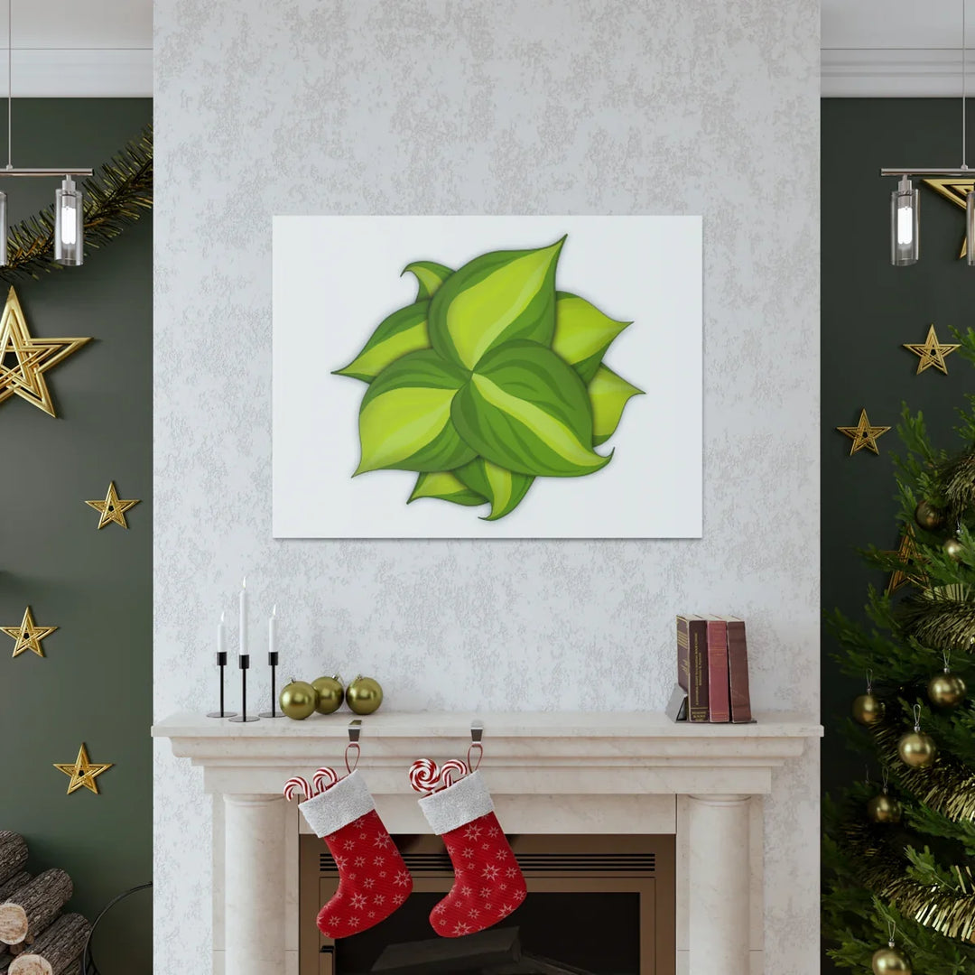 Philodendron Brasil Canvas - Botanical Canvas Art Print With Matte Finish & Durable Hanging - Laura Christine Photography & Design