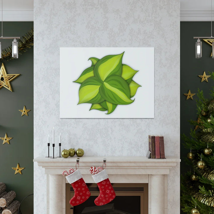 Philodendron Brasil Canvas - Botanical Canvas Art Print With Matte Finish & Durable Hanging - Laura Christine Photography & Design