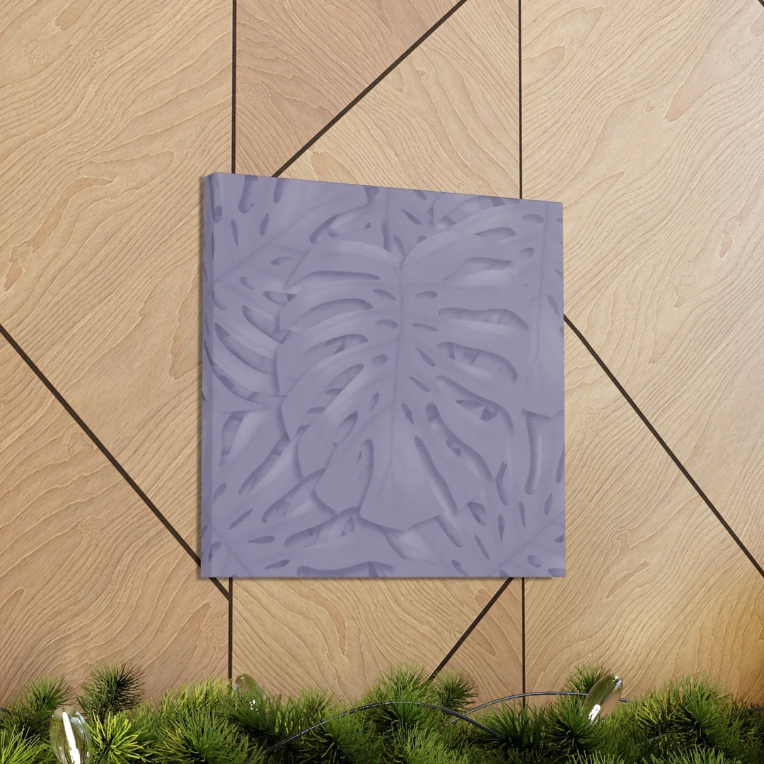 Violet Monstera Canvas – Durable Canvas Art Print With Matte Finish & Botanical Design