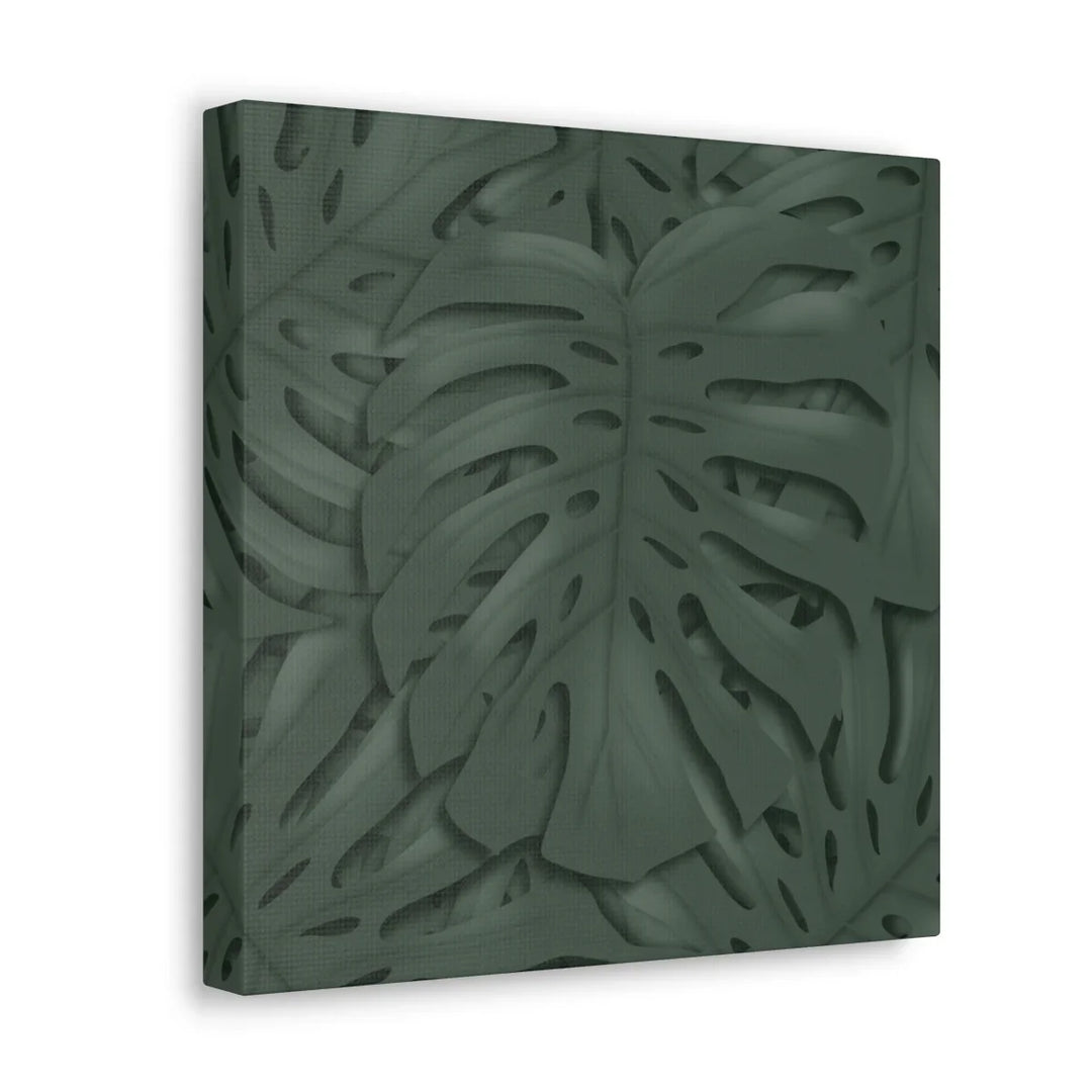 Monstera Canvas Art | Tropical Leaf Canvas Art Print - Matte Finish & Durable Cotton