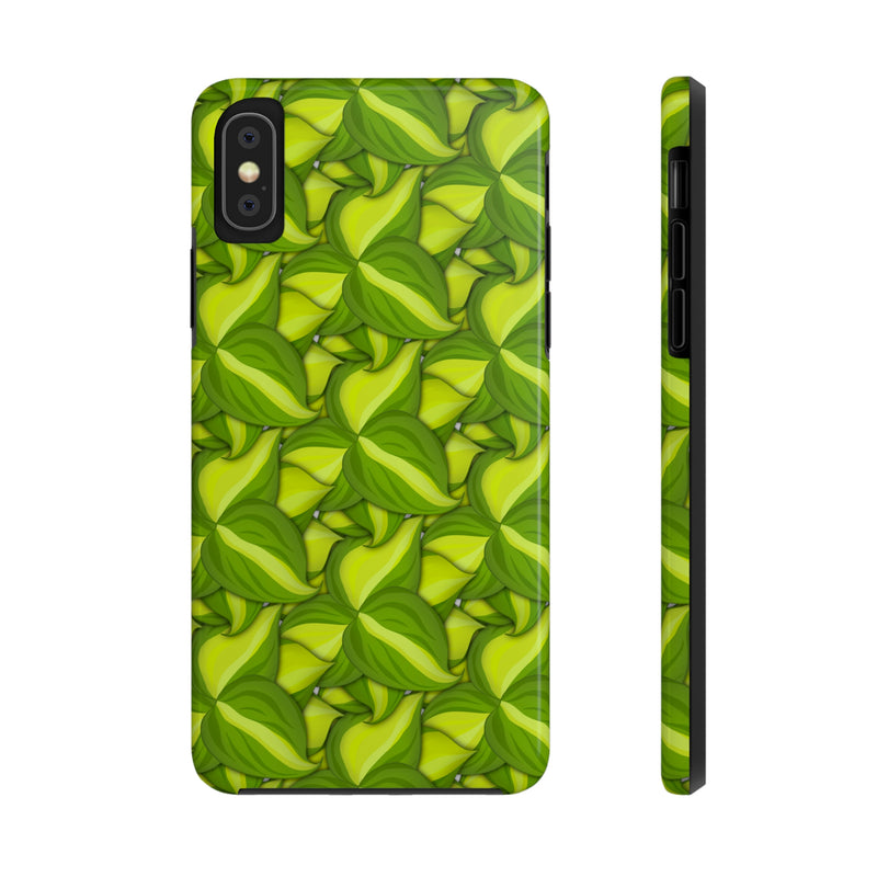 Philodendron Brasil Phone Case, Phone Case, Printify, Accessories, Glossy, iPhone Cases, Matte, Phone accessory, Phone Cases, Samsung Cases, Laura Christine Photography & Design, laurachristinedesign.com