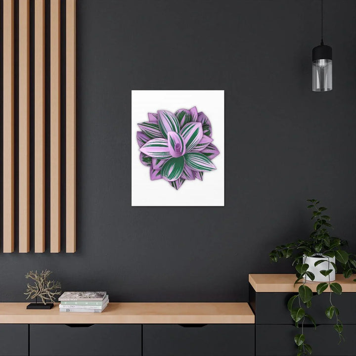 Tradescantia Nanouk Canvas – Botanical Canvas Art Print | Matte Finish Wall Decor - Laura Christine Photography & Design
