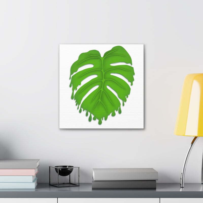 Melting Monstera Canvas