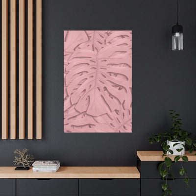 Soft Pink Monstera Canvas, Canvas, Laura Christine Photography & Design, Art & Wall Decor, Canvas, Hanging Hardware, Home & Living, Indoor, Laura Christine Photography & Design, laurachristinedesign.com