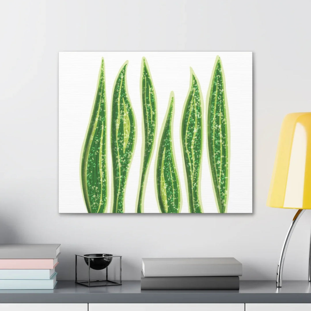 Snake Plant Canvas | Botanical Canvas Decor - Matte Finish Artwork for Living Room - Laura Christine Photography & Design