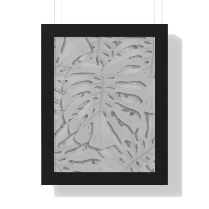 Soft Gray Monstera Framed Print, Poster, Laura Christine Photography & Design, Framed, Home & Living, Indoor, Paper, Posters, Laura Christine Photography & Design, laurachristinedesign.com