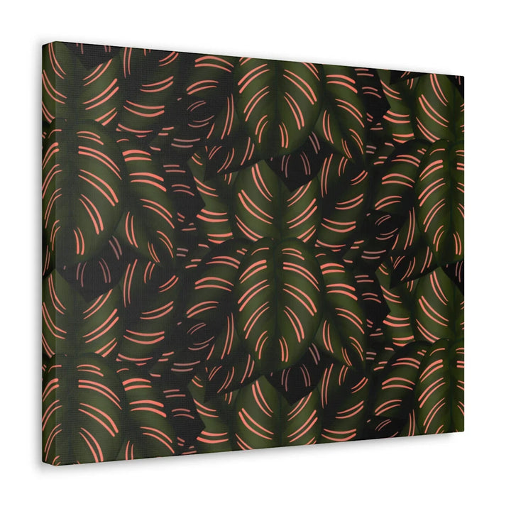 Calathea Pinstripe Canvas – Botanical Canvas Art Print | Matte Finish Wall Decor