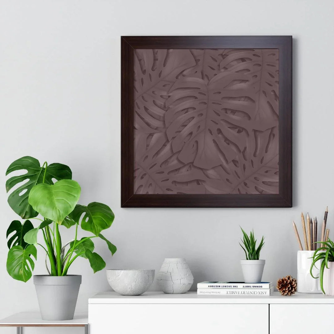 Merlot Monstera Framed Print, Poster, Laura Christine Photography & Design, Framed, Home & Living, Indoor, Paper, Posters, Laura Christine Photography & Design, laurachristinedesign.com