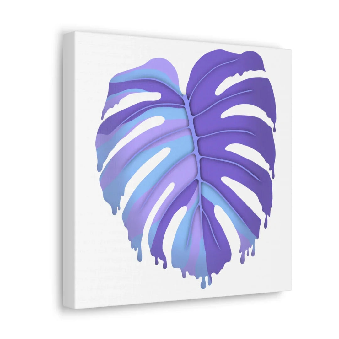 Purple Monstera Canvas - Modern Canvas Art Print | Botanical Wall Decor - Laura Christine Photography & Design