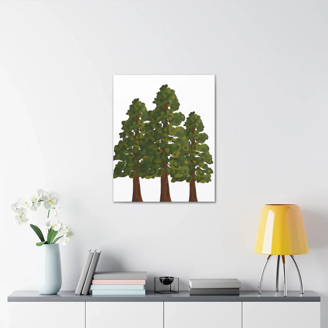 Coastal Redwoods Canvas - Stretched Cotton Canvas Art Print | Matte Finish Wall Hanging Artwork