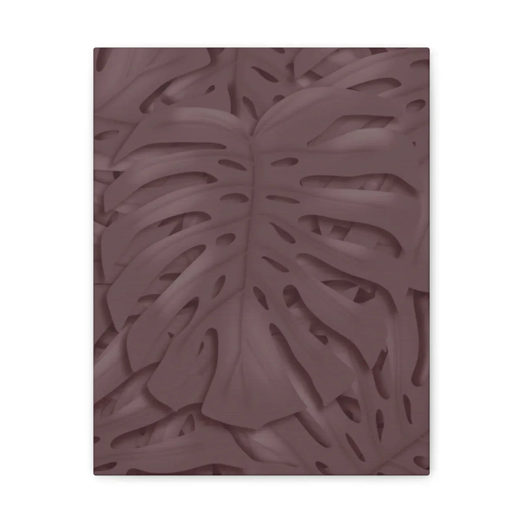 Monstera Canvas Art | Durable Matte Finish Canvas Art Print with Natural Leaf Hole Decor