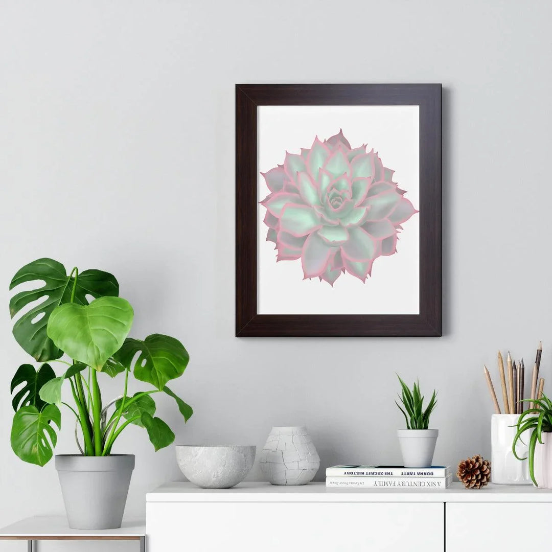 Echeveria Violet Queen Succulent Framed Print, Poster, Laura Christine Photography & Design, Framed, Home & Living, Indoor, Paper, Posters, Laura Christine Photography & Design, laurachristinedesign.com