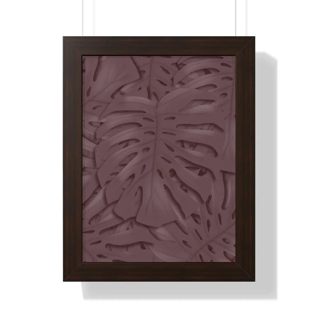 Merlot Monstera Framed Print, Poster, Laura Christine Photography & Design, Framed, Home & Living, Indoor, Paper, Posters, Laura Christine Photography & Design, laurachristinedesign.com