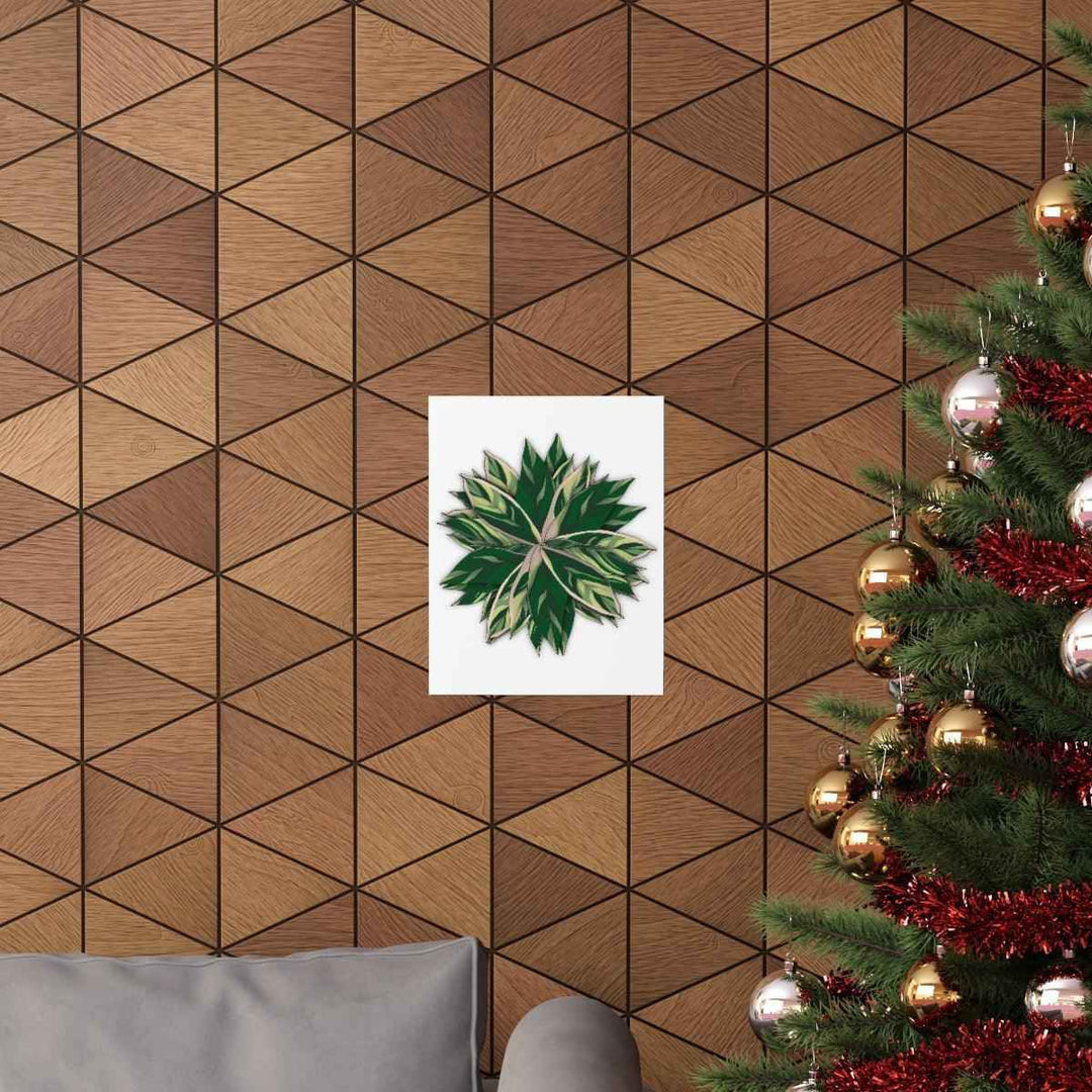 Stromanthe Triostar Print – Tropical Wall Art | Botanical Poster on Museum Grade Paper Unframed