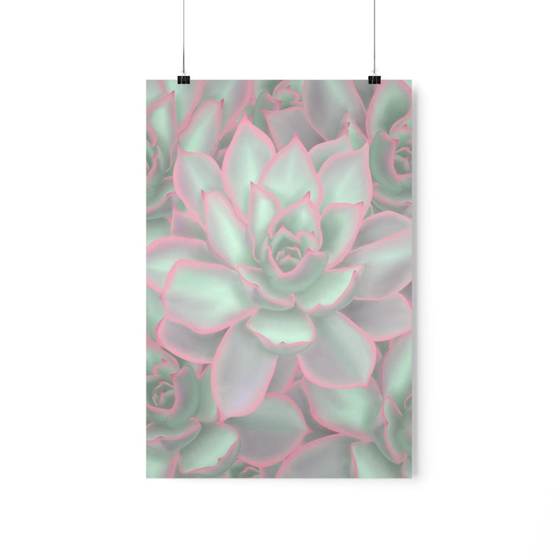 Echeveria Violet Queen Succulent Print, Poster, Laura Christine Photography & Design, Back to School, Home & Living, Indoor, Matte, Paper, Posters, Valentine&