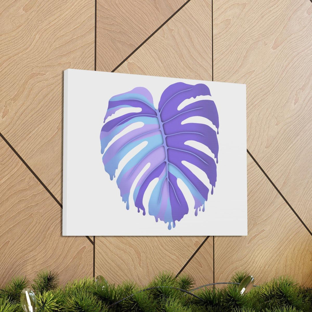 Purple Monstera Canvas - Modern Canvas Art Print | Botanical Wall Decor - Laura Christine Photography & Design