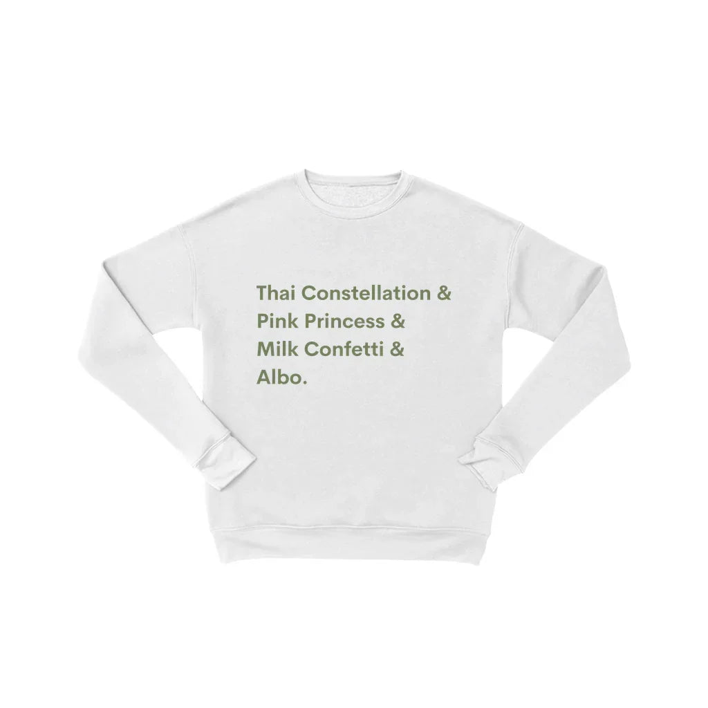 Rare House Plant Sweatshirt - Cozy Botanical Print Pullover With Soft Cotton Fleece