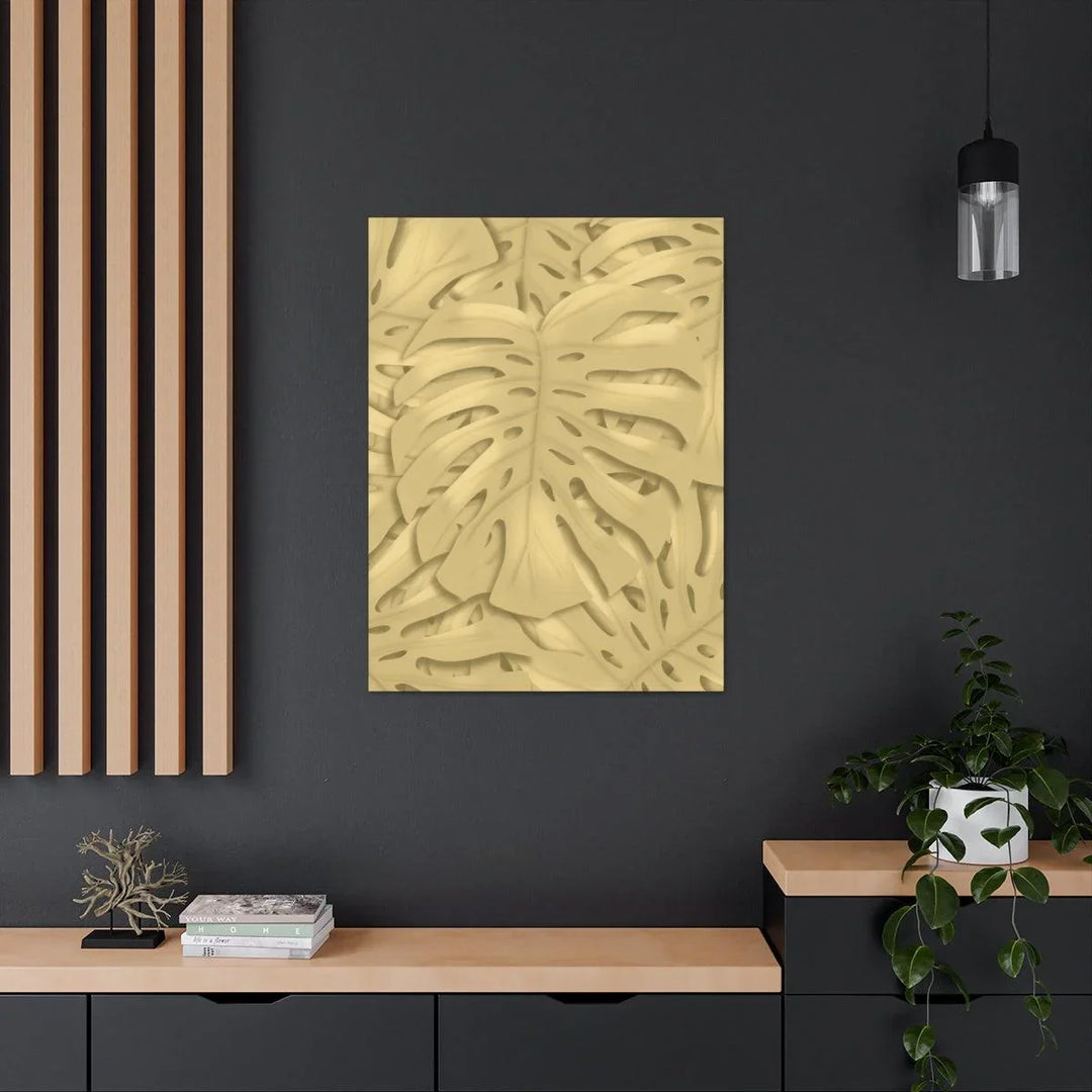 Golden Monstera Canvas, Canvas, Laura Christine Photography & Design, Art & Wall Decor, Canvas, Hanging Hardware, Home & Living, Indoor, Laura Christine Photography & Design, laurachristinedesign.com