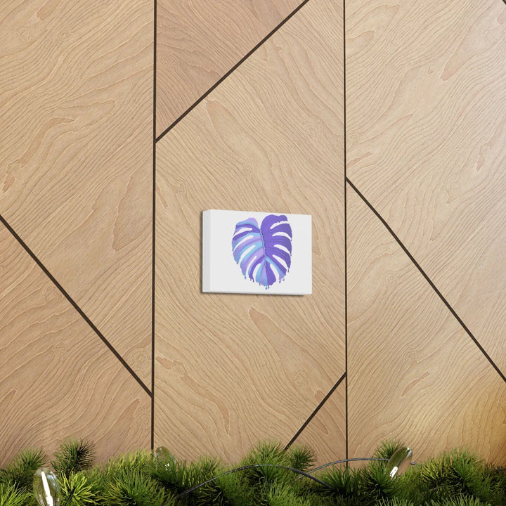 Purple Monstera Canvas - Modern Canvas Art Print | Botanical Wall Decor - Laura Christine Photography & Design