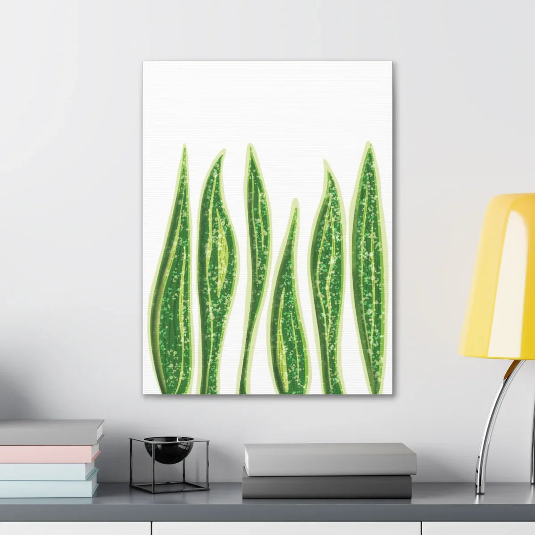 Snake Plant Canvas | Botanical Canvas Decor - Matte Finish Artwork for Living Room - Laura Christine Photography & Design