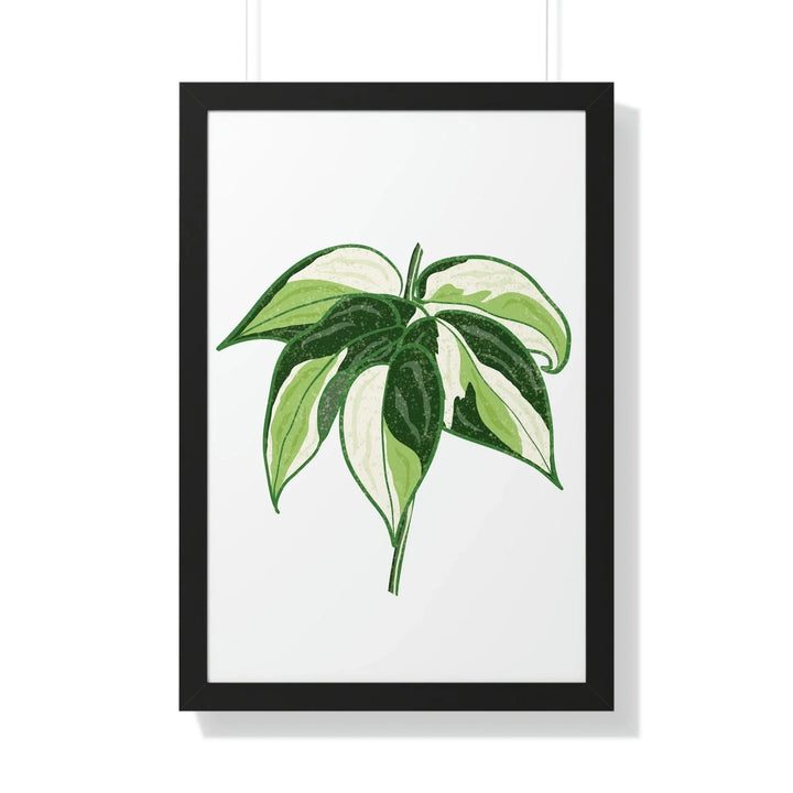 Philodendron 'Cream Splash' Framed Print, Poster, Printify, Framed, Home & Living, Indoor, Paper, Posters, Laura Christine Photography & Design, laurachristinedesign.com