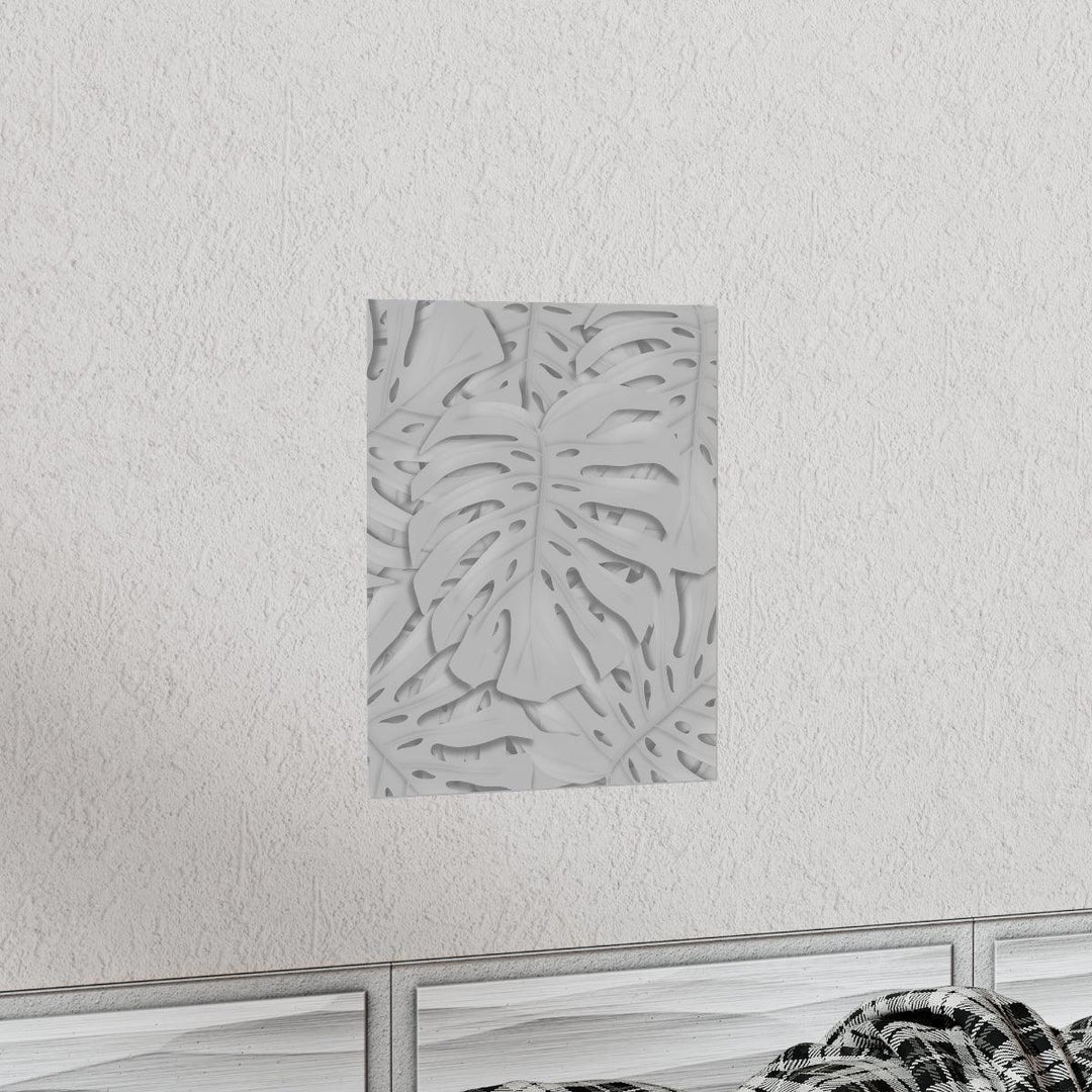 Soft Gray Monstera Print, Poster, Laura Christine Photography & Design, Back to School, Home & Living, Indoor, Matte, Paper, Posters, Valentine's Day promotion, Laura Christine Photography & Design, laurachristinedesign.com