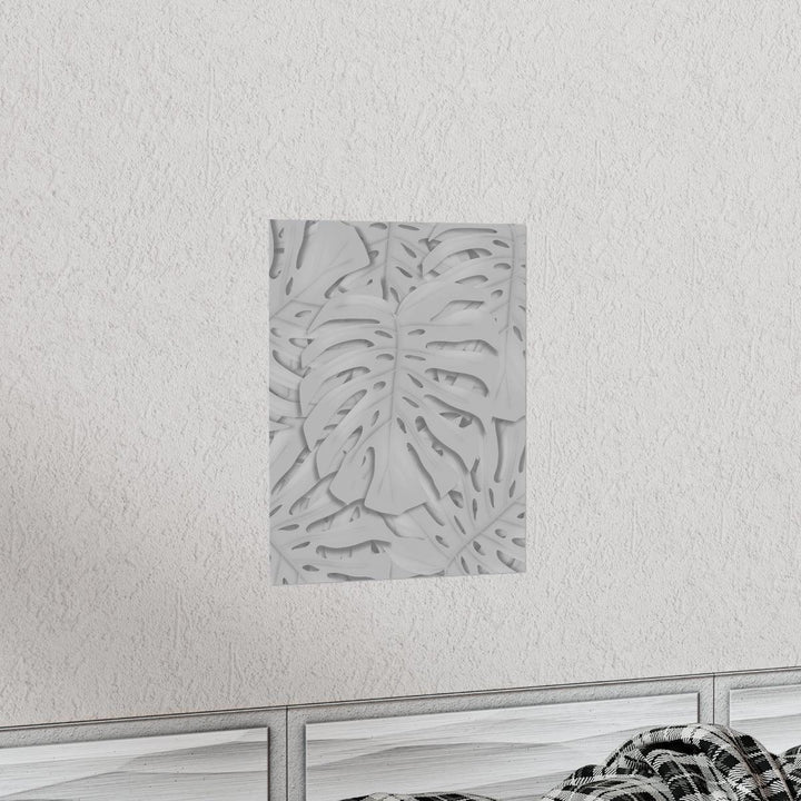 Soft Gray Monstera Print, Poster, Laura Christine Photography & Design, Back to School, Home & Living, Indoor, Matte, Paper, Posters, Valentine's Day promotion, Laura Christine Photography & Design, laurachristinedesign.com