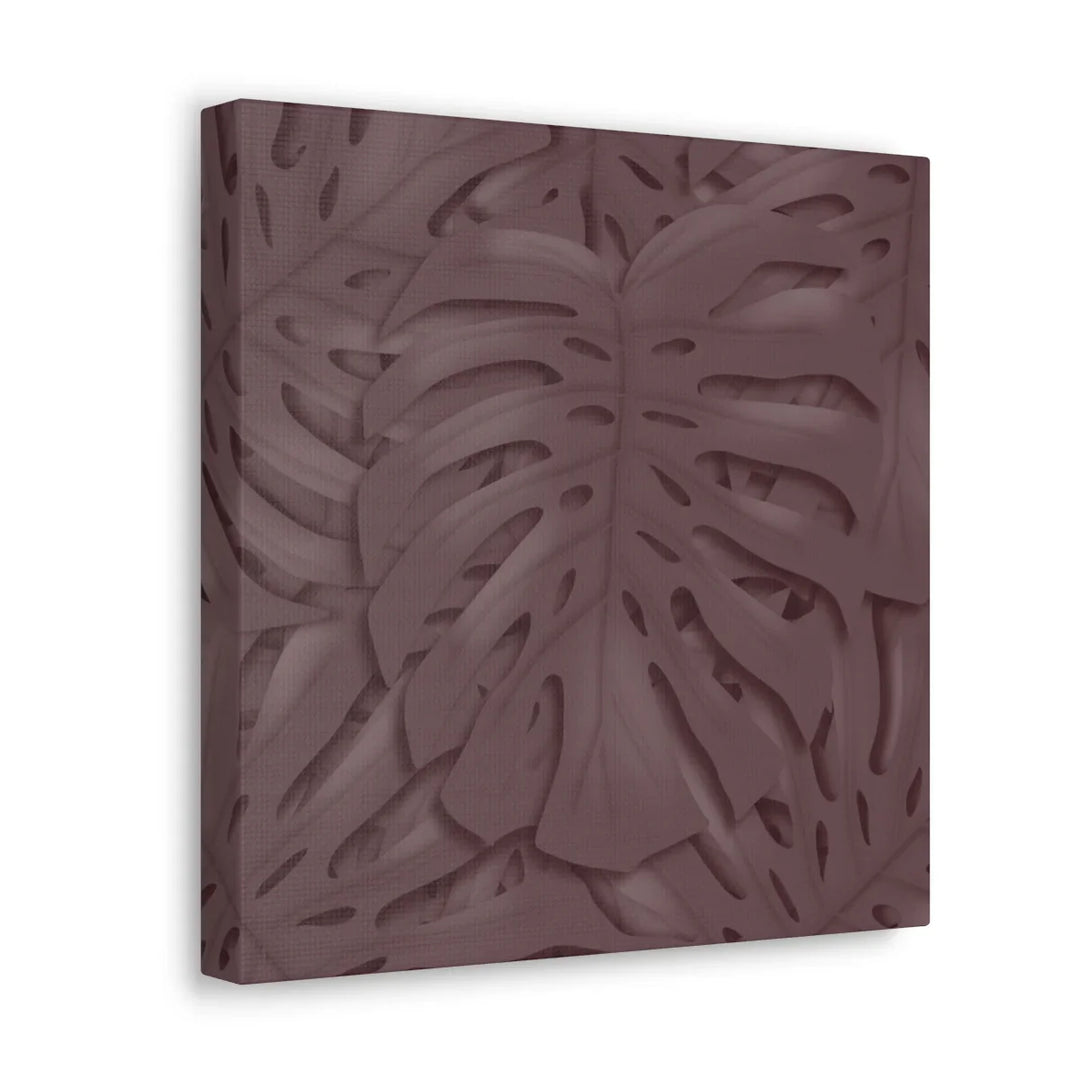 Monstera Canvas Art | Durable Matte Finish Canvas Art Print with Natural Leaf Hole Decor