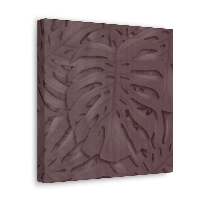 Merlot Monstera Canvas