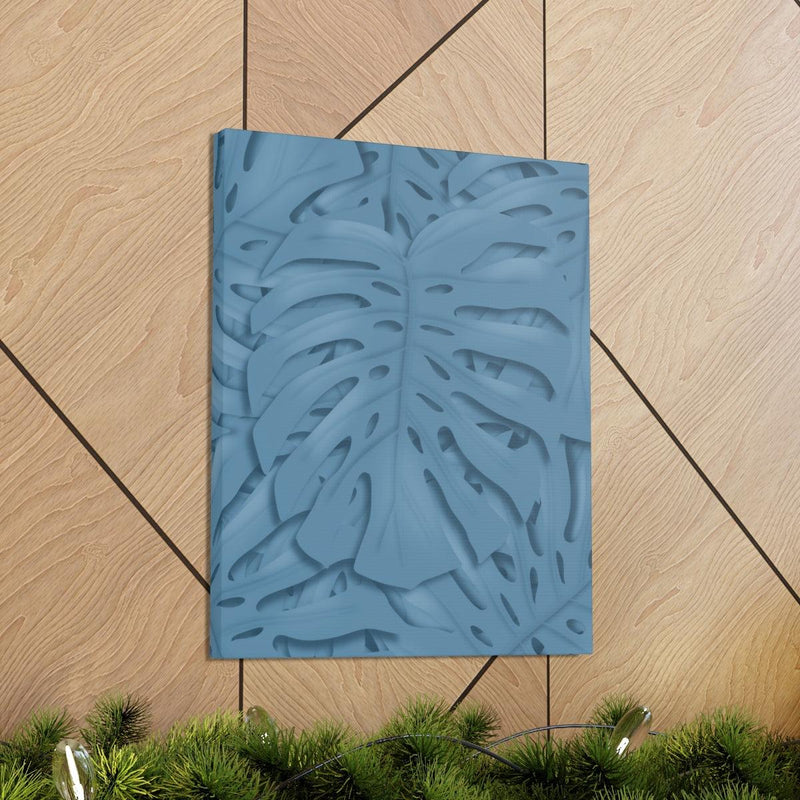 Cerulean Blue Monstera Canvas, Canvas, Laura Christine Photography & Design, Art & Wall Decor, Canvas, Hanging Hardware, Home & Living, Indoor, Laura Christine Photography & Design, laurachristinedesign.com