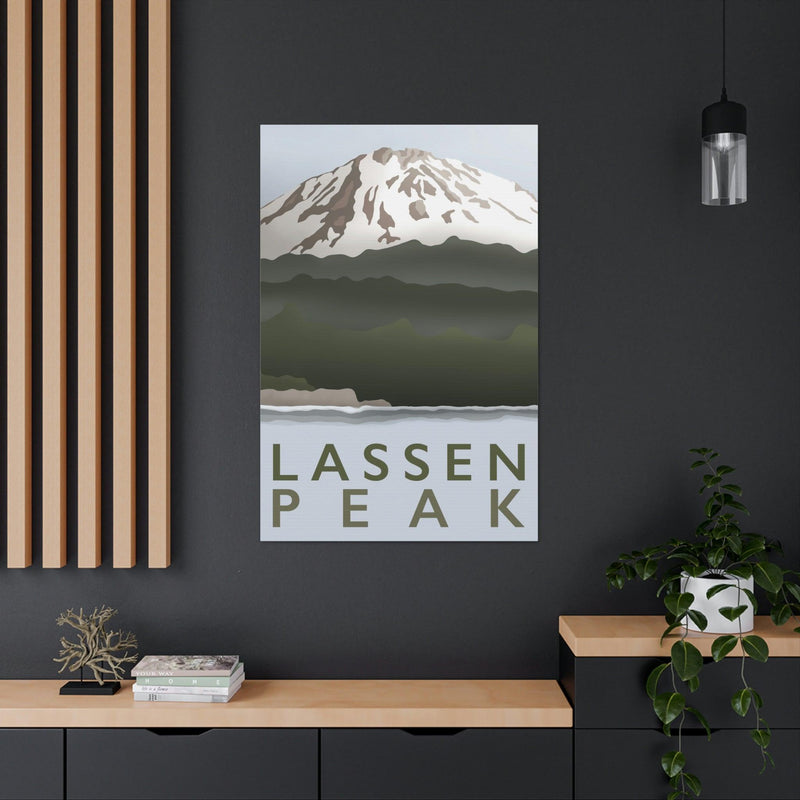 Lassen Peak Minimalist Canvas, Canvas, Printify, Art & Wall Decor, Canvas, Hanging Hardware, Home & Living, Indoor, Laura Christine Photography & Design, laurachristinedesign.com