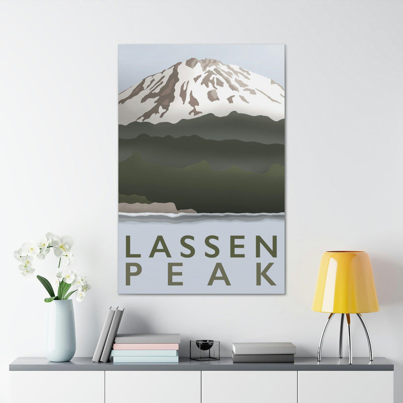 Lassen Peak Minimalist Canvas, Canvas, Printify, Art & Wall Decor, Canvas, Hanging Hardware, Home & Living, Indoor, Laura Christine Photography & Design, laurachristinedesign.com