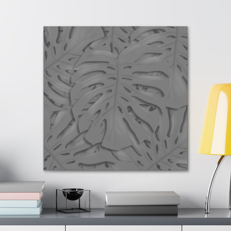 Smokey Monstera Canvas