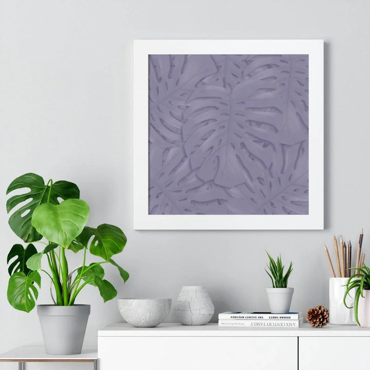 Violet Monstera Framed Print, Poster, Laura Christine Photography & Design, Framed, Home & Living, Indoor, Paper, Posters, Laura Christine Photography & Design, laurachristinedesign.com