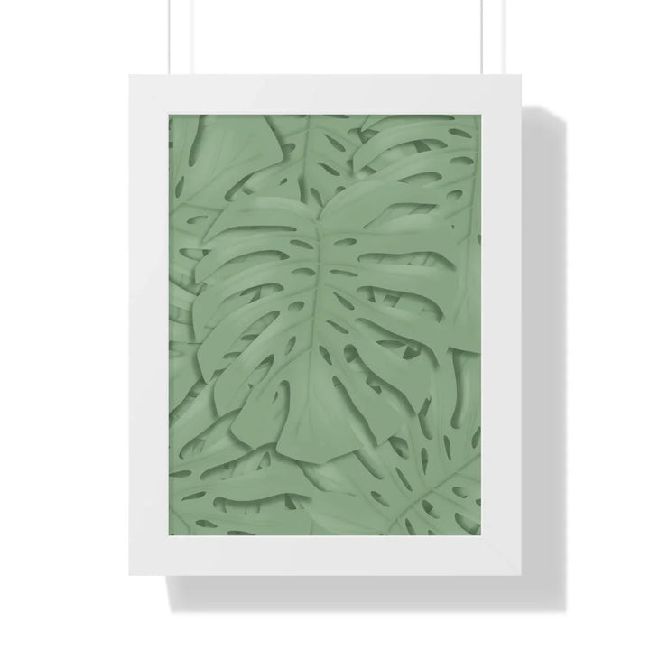 Deep Sage Monstera Framed Print, Poster, Laura Christine Photography & Design, Framed, Home & Living, Indoor, Paper, Posters, Laura Christine Photography & Design, laurachristinedesign.com