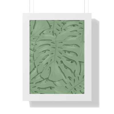 Deep Sage Monstera Framed Print, Poster, Laura Christine Photography & Design, Framed, Home & Living, Indoor, Paper, Posters, Laura Christine Photography & Design, laurachristinedesign.com