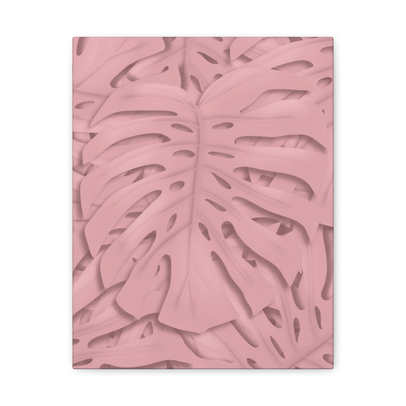 Soft Pink Monstera Canvas