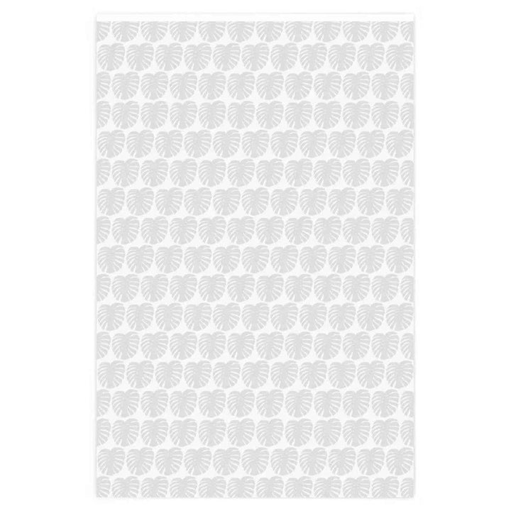 Monstera Wrapping Paper – Gray Monstera Print Botanical Pattern Wrap