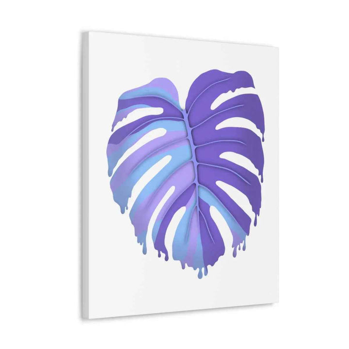 Purple Monstera Canvas - Modern Canvas Art Print | Botanical Wall Decor