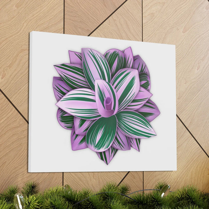 Tradescantia Nanouk Canvas – Botanical Canvas Art Print | Matte Finish Wall Decor - Laura Christine Photography & Design