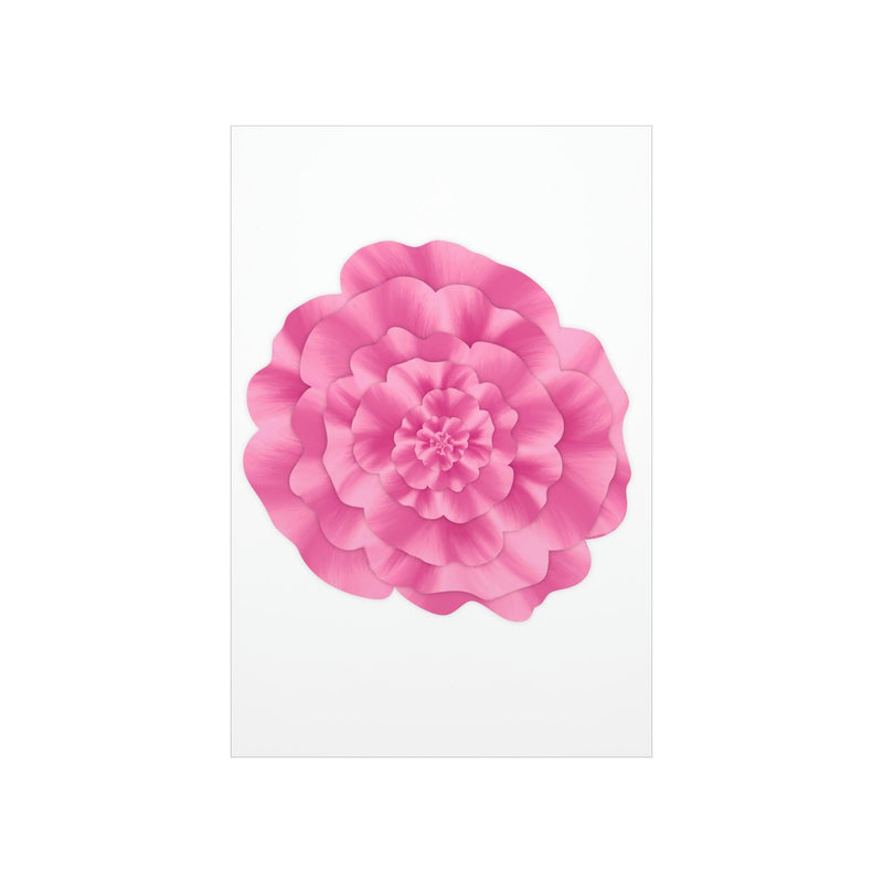 Abstract Peony Flower Print, Poster, Printify, Back to School, Home & Living, Indoor, Matte, Paper, Posters, Valentine&