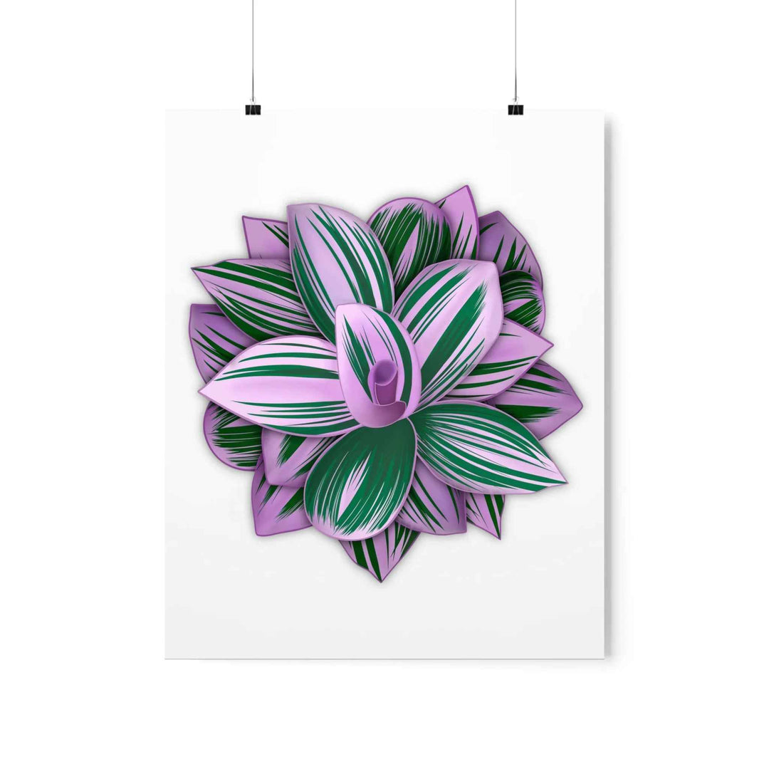 Tradescantia Nanouk Print – Botanical Wall Art on Museum-Grade Paper Poster Unframed