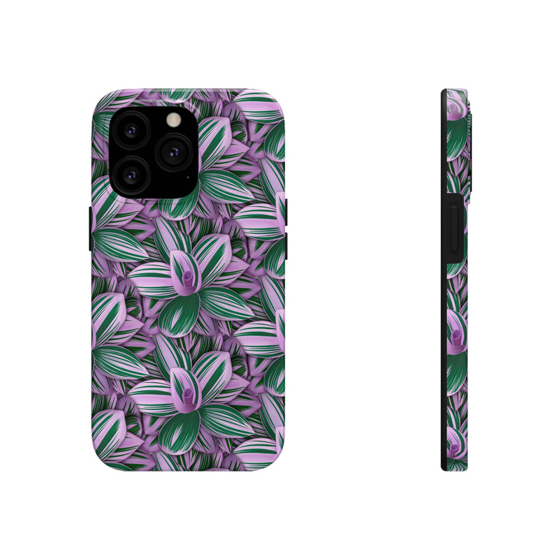 Tradescantia Nanouk Phone Case, Phone Case, Printify, Accessories, Glossy, iPhone Cases, Matte, Phone accessory, Phone Cases, Samsung Cases, Laura Christine Photography & Design, laurachristinedesign.com