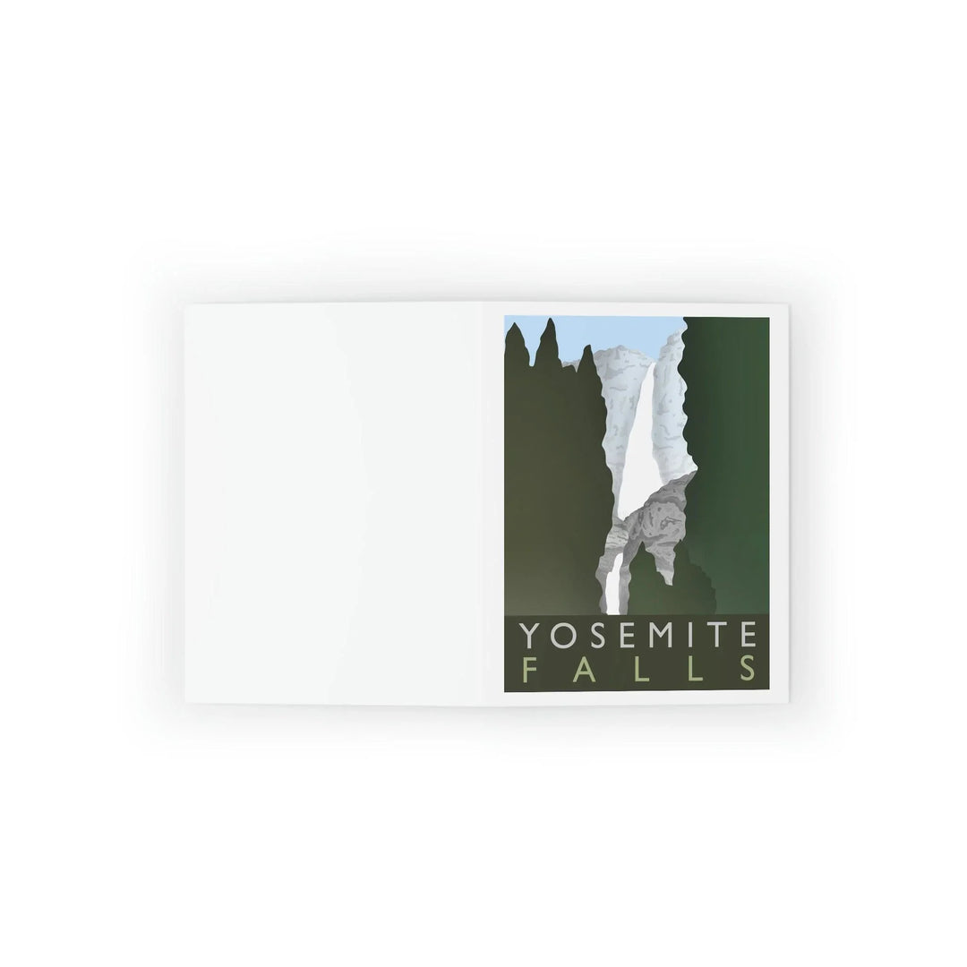 Yosemite Falls Minimalist Greeting Card, Paper products, Printify, Greeting Card, Holiday Picks, Home & Living, Paper, Postcard, Postcards, Laura Christine Photography & Design, laurachristinedesign.com