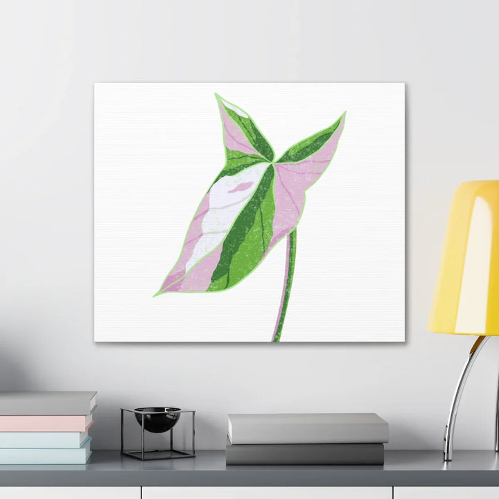 Syngonium Tricolor Canvas | Botanical Canvas Art Print With Matte Finish - Laura Christine Photography & Design
