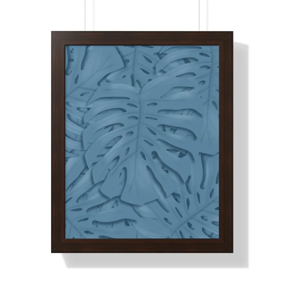Cerulean Blue Monstera Framed Print, Poster, Laura Christine Photography & Design, Framed, Home & Living, Indoor, Paper, Posters, Laura Christine Photography & Design, laurachristinedesign.com