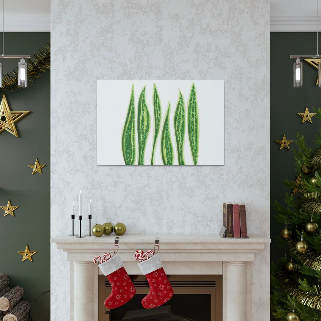 Snake Plant Canvas | Botanical Canvas Decor - Matte Finish Artwork for Living Room - Laura Christine Photography & Design