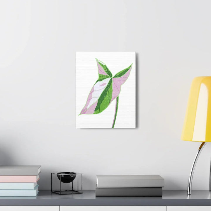 Syngonium Tricolor Canvas | Botanical Canvas Art Print With Matte Finish - Laura Christine Photography & Design